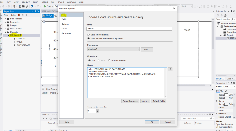 Report Query PerfMondata