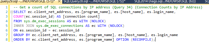 connections-tsql-code